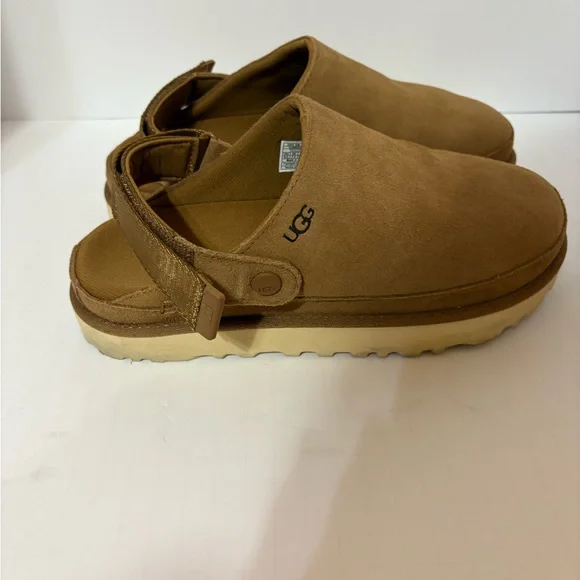 UGG Brown Suede Slip-On Loafers - Picture 2 of 8